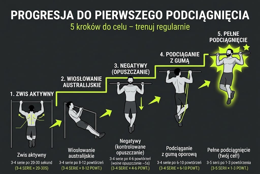 Drabinka progresji do pierwszego podciągnięcia